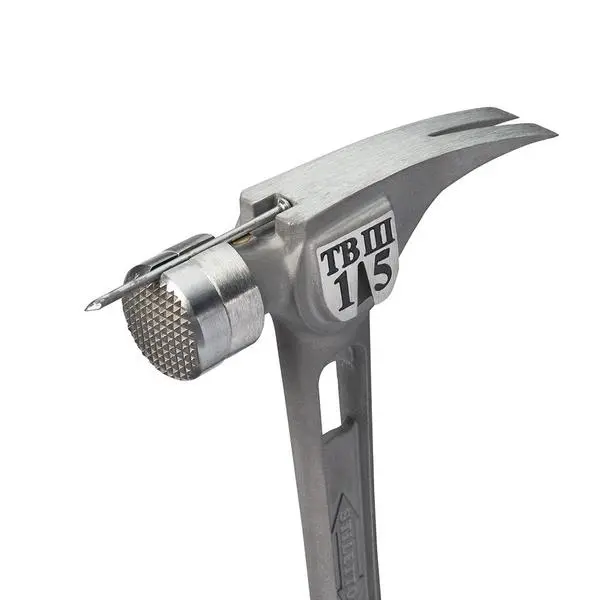 Stiletto TB3MC Ti-Bone III Titanium Hammer – 15 oz, Milled Striking Face, Ergonomic Curved Handle