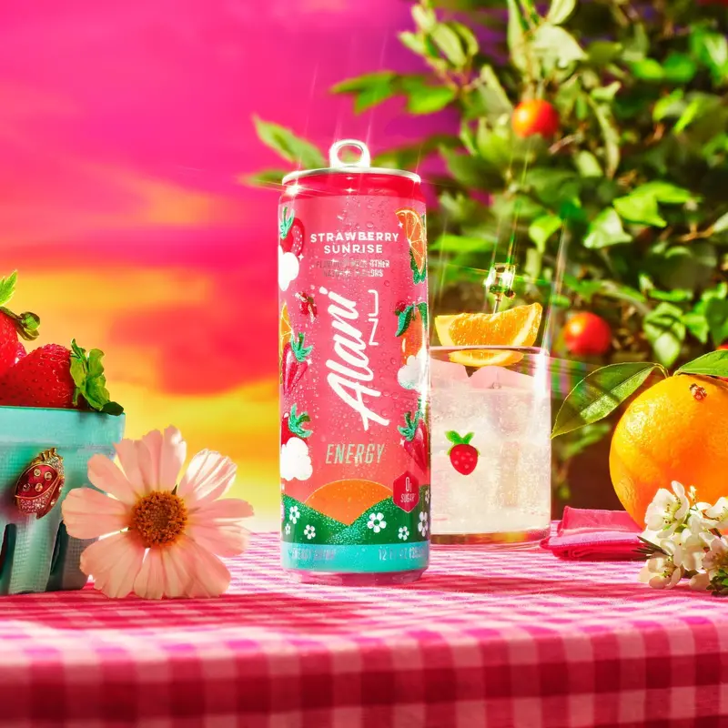 Strawberry Sunrise Energy Drink – Crisp, Fruity Refreshment, 12 fl oz Cans, 24-Count