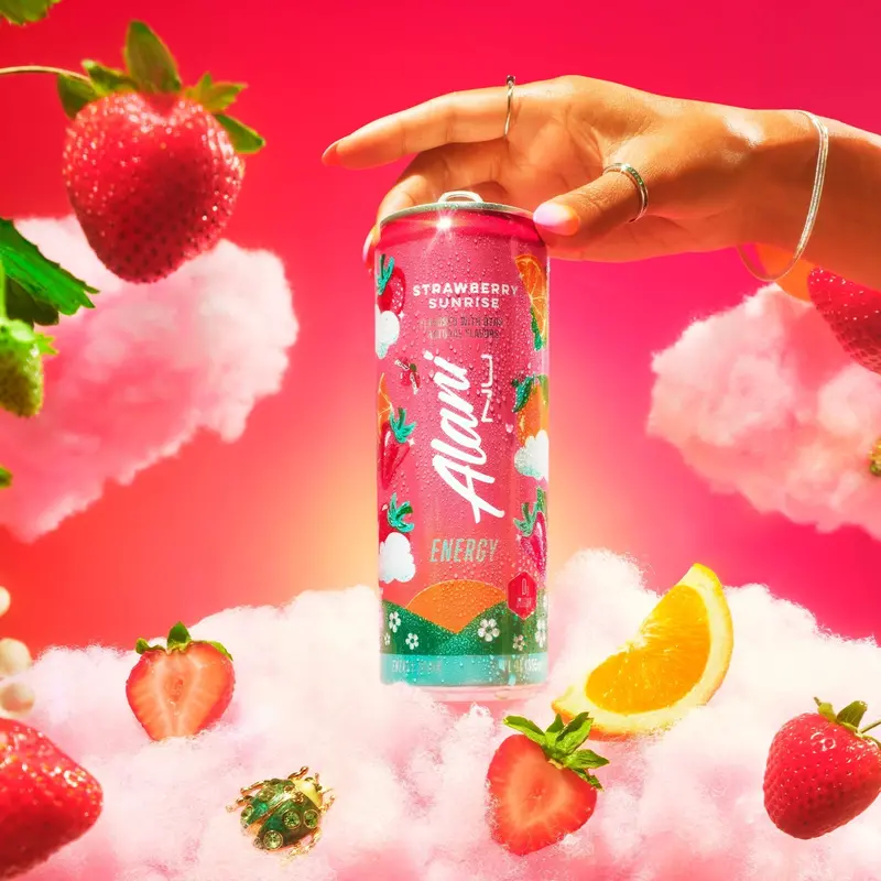 Strawberry Sunrise Energy Drink – Crisp, Fruity Refreshment, 12 fl oz Cans, 24-Count