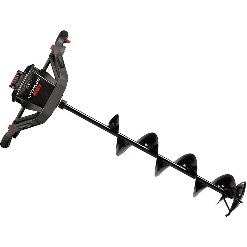 StrikeMaster LFVL-8 40V Brushless Ice Auger – LED-Lit, High-Torque Lithium-Ion Power