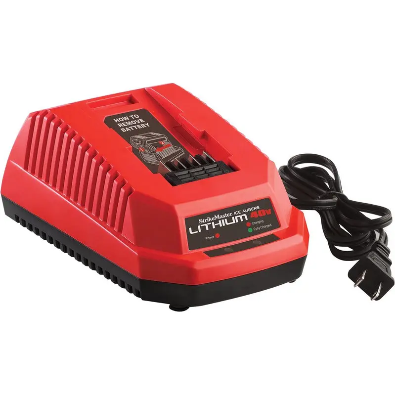 StrikeMaster LFVL-8 40V Brushless Ice Auger – LED-Lit, High-Torque Lithium-Ion Power