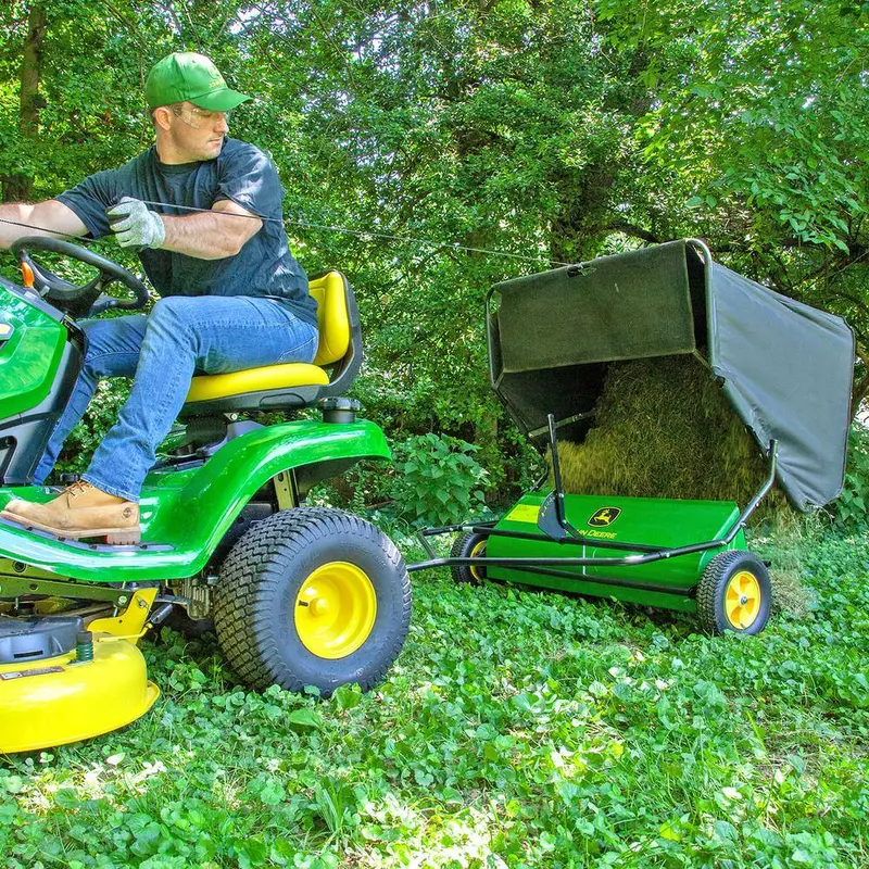 STS-42JDC 42-Inch Tow-Behind Lawn Sweeper – 24 Cubic Foot Debris Capacity