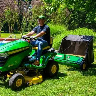 STS-42JDC 42-Inch Tow-Behind Lawn Sweeper – 24 Cubic Foot Debris Capacity