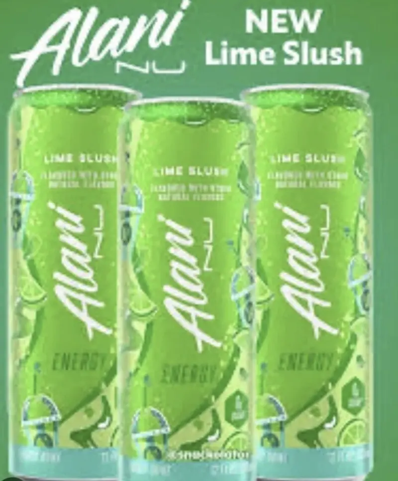 Sugar-Free Lime Slush Energy Drink – 200 mg Caffeine, Low-Calorie Formula, 12-Pack (12 fl oz)