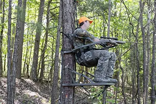 Summit Viper SD Tree Climbing Stand – Compact Aluminum Design with Integrated Harness & Comfort Seating