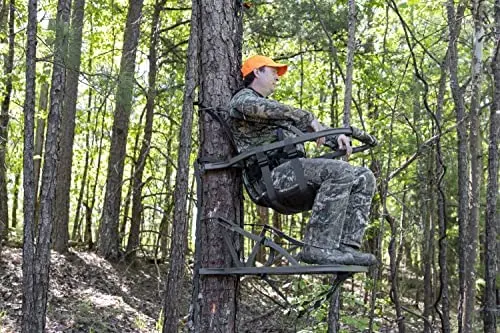 Summit Viper SD Tree Climbing Stand – Compact Aluminum Design with Integrated Harness & Comfort Seating