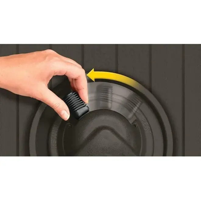 Suncast Aquawinder Auto-Rewind Hose Reel – 125 ft Capacity, Water-Driven Mechanism, Java Finish (Twin Pack)