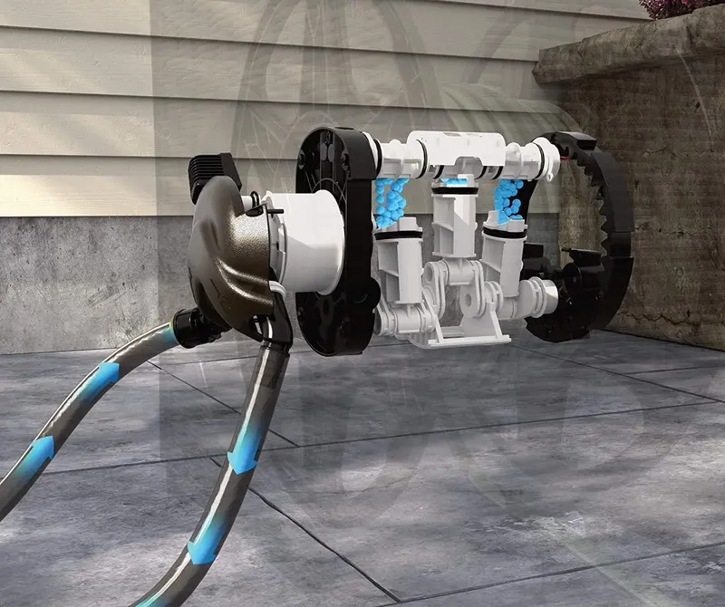 Suncast Aquawinder Water-Powered Hose Reel – Hands-Free Retractable Design in Wicker-Style Java Finish
