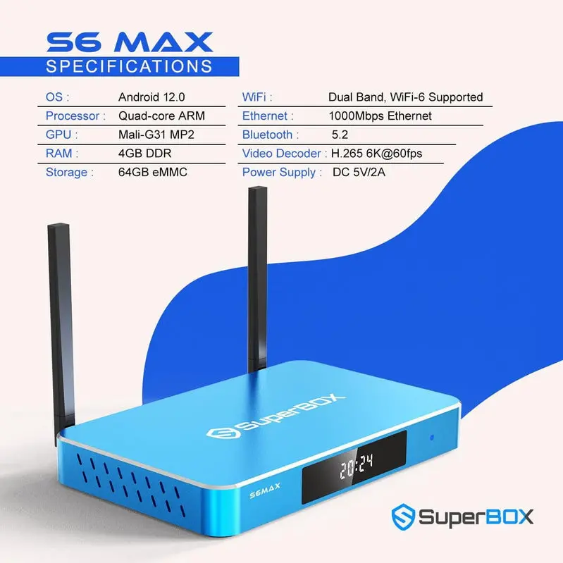 Superbox S6 Max Smart Robot Vacuum – 6K Ultra HD Mapping, Voice Assistant Compatibility