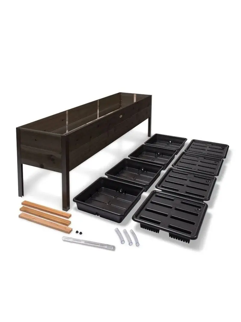 Sustainable Cedar Raised Garden Planter Box – Elevated Wooden Grow Bed for Outdoor Landscaping
