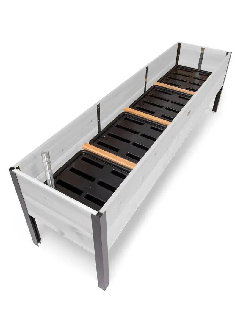 Sustainable Cedar Raised Garden Planter Box – Elevated Wooden Grow Bed for Outdoor Landscaping