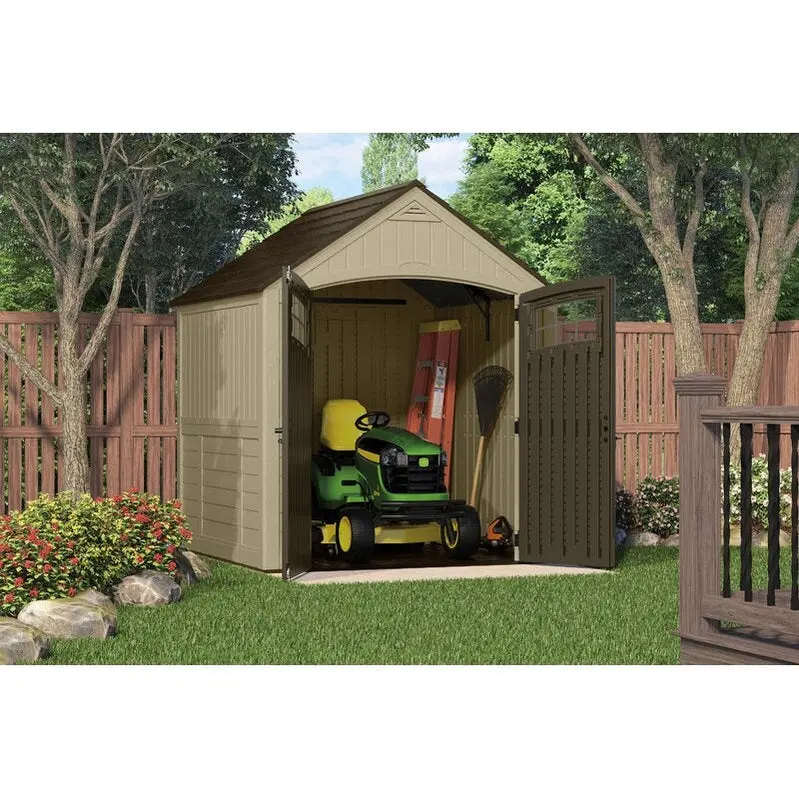 Sutton Resin Storage Shed – 7.5 ft. Wide × 7 ft. Deep, Durable Low-Maintenance Outdoor Storage