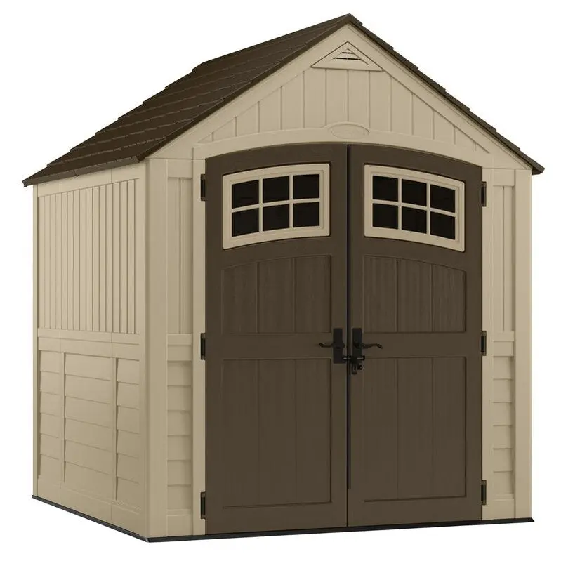 Sutton Resin Storage Shed – 7.5 ft. Wide × 7 ft. Deep, Durable Low-Maintenance Outdoor Storage