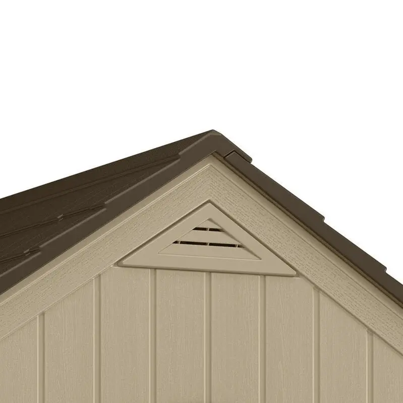 Sutton Resin Storage Shed – 7.5 ft. Wide × 7 ft. Deep, Durable Low-Maintenance Outdoor Storage