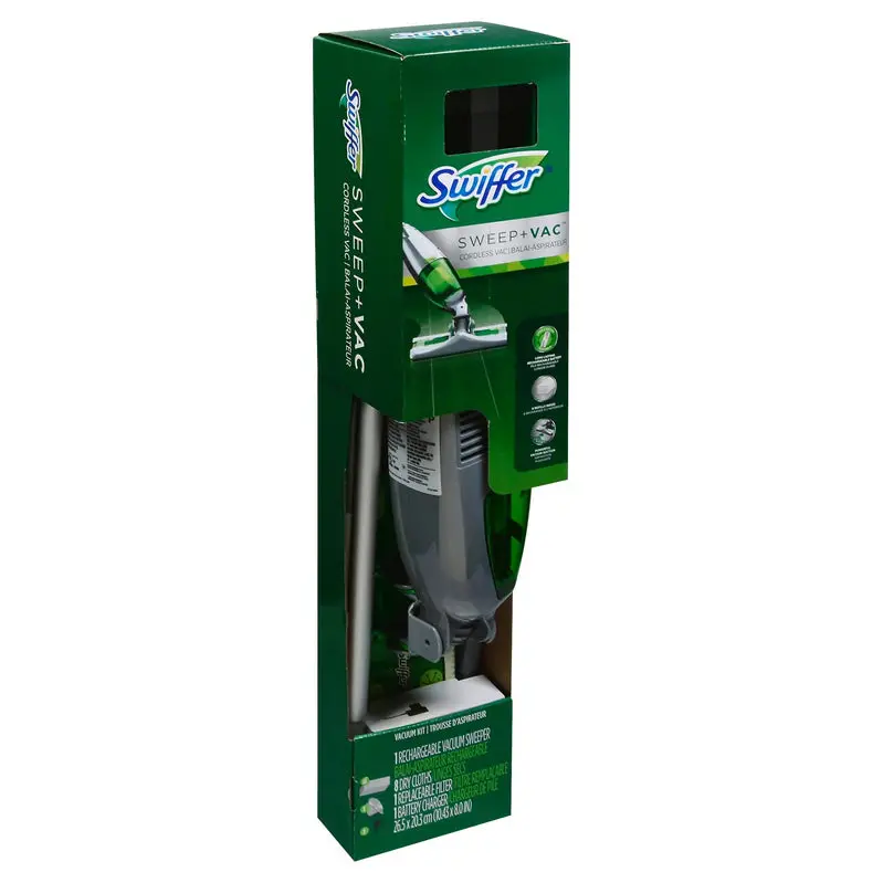 Swiffer Sweep + Vac Cordless Vacuum – Dual-Action Sweeping and Suction Cleaner