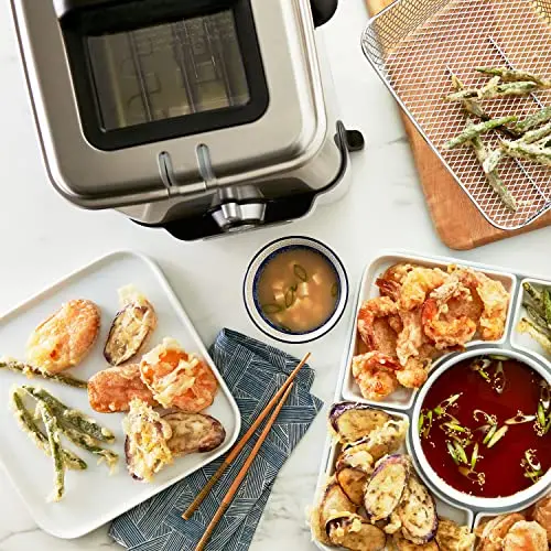 T-Fal Ultimate Steel Deep Fryer – 3.5-Liter Capacity with Removable Basket, Optimized for Up to 2.6 lbs of Food