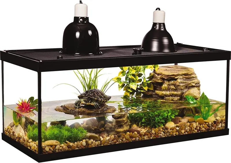 Tetra Aquatic Turtle Deluxe Habitat Kit — 20-Gallon All-in-One Aquarium System with Filter, Heater & UV Lighting