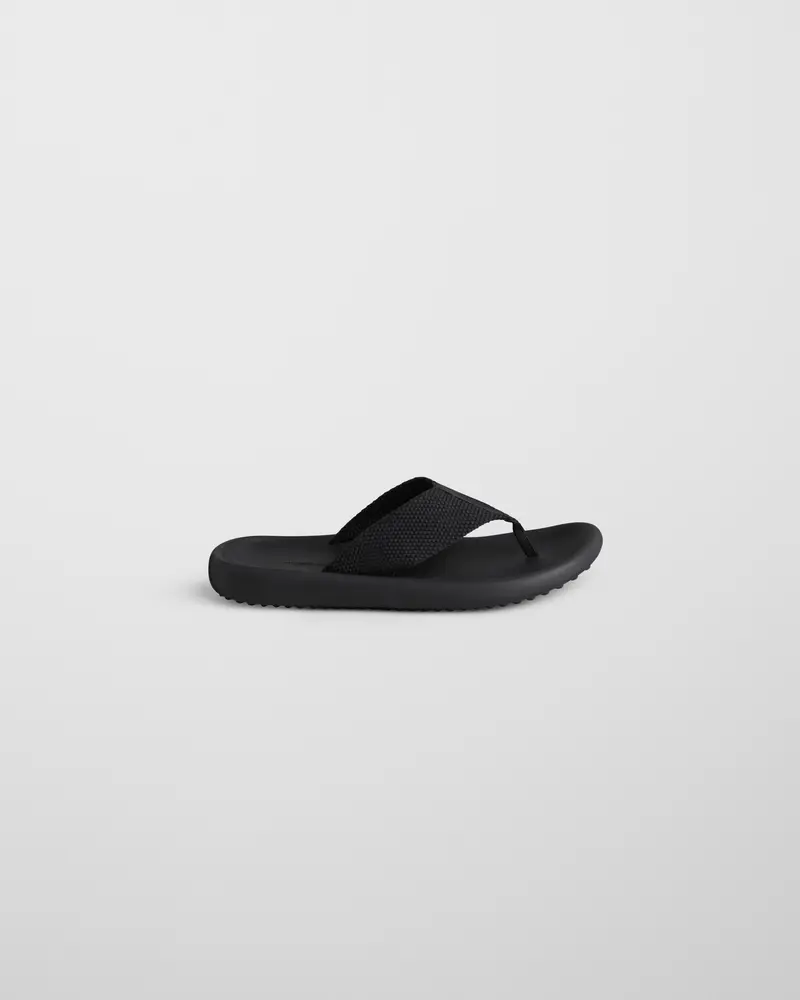 Textured Eva Flip-Flop In Black