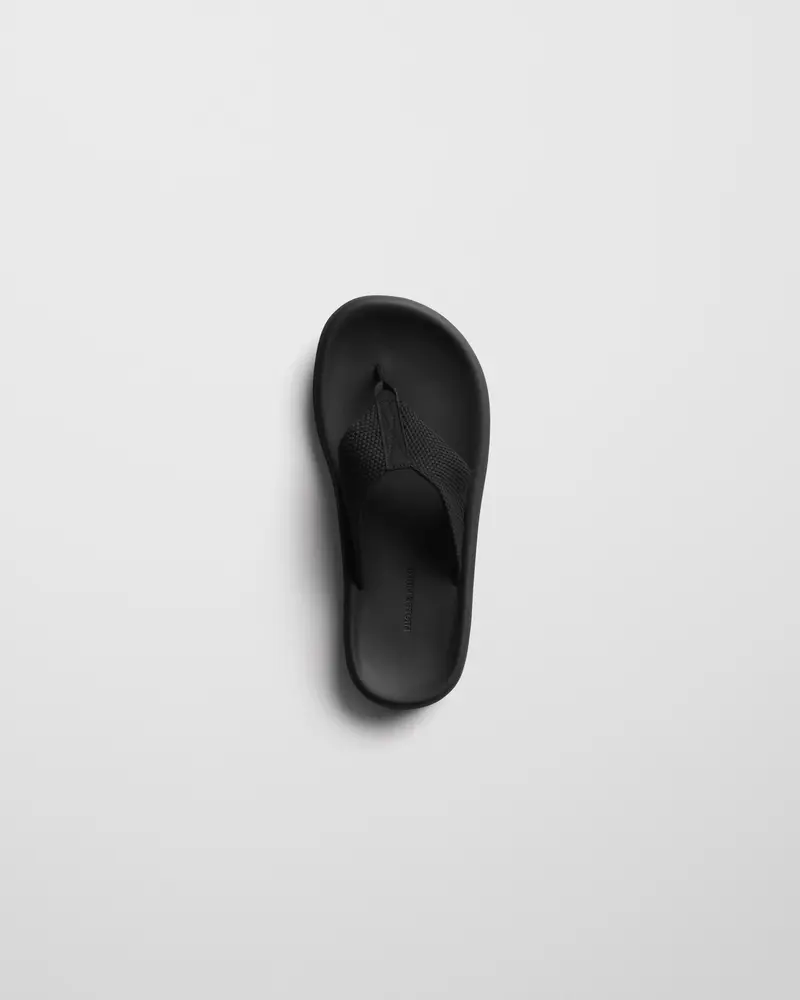 Textured Eva Flip-Flop In Black