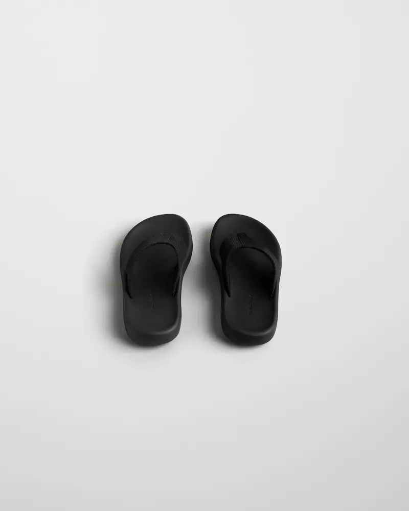 Textured Eva Flip-Flop In Black