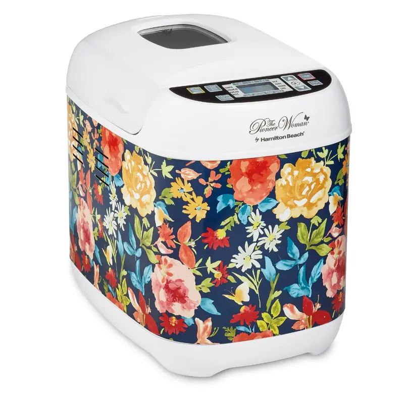 The Pioneer Woman Artisan Bread Maker by Hamilton Beach – Floral-Themed Dough & Loaf Machine from the Fiona Collection