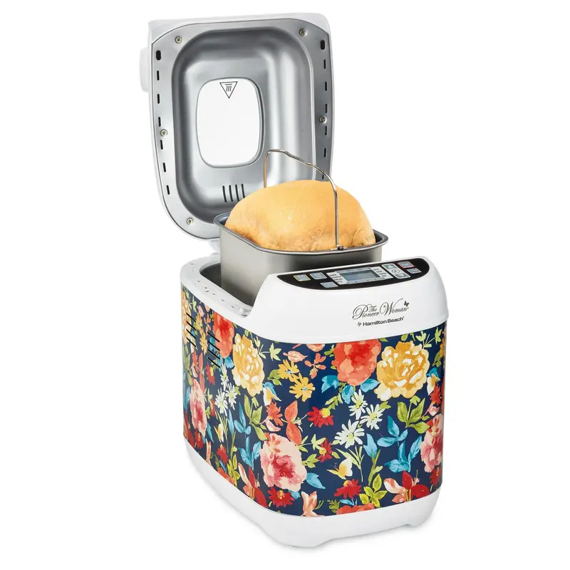 The Pioneer Woman Artisan Bread Maker by Hamilton Beach – Floral-Themed Dough & Loaf Machine from the Fiona Collection