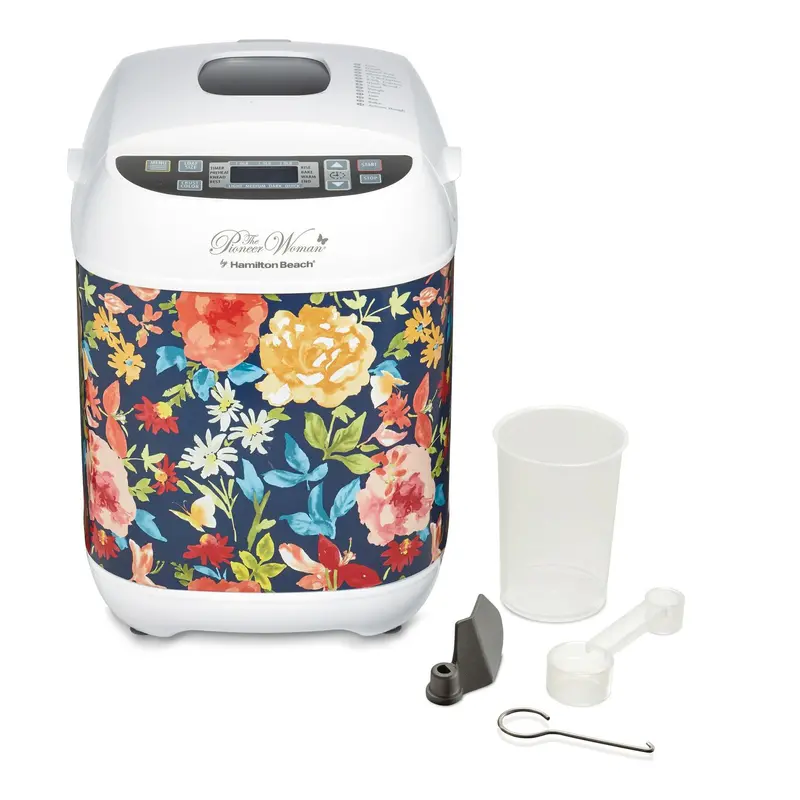 The Pioneer Woman Artisan Bread Maker by Hamilton Beach – Floral-Themed Dough & Loaf Machine from the Fiona Collection