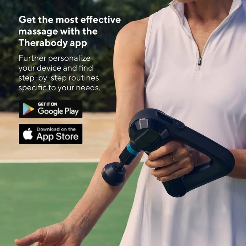 TheraGun Elite 5th Generation Percussion Massager – Quiet Deep-Tissue Therapy with Bluetooth Connectivity and USB-C Charging