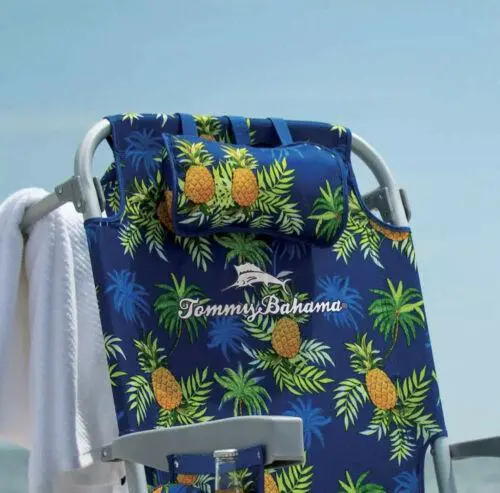 Tommy Bahama Folding Beach Deck Chairs – 2-Pack Lightweight Portable Seating for Sand or Patio