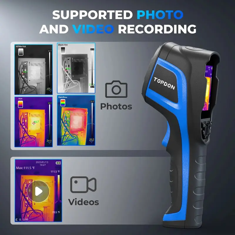 TOPDON Professional Thermal Imaging Camera – 256 × 192 IR Resolution for Precision Diagnostics