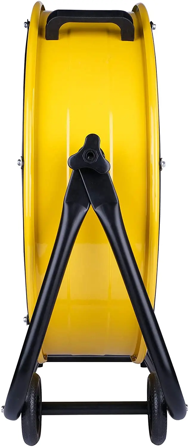 Tornado Industrial Air Circulator – 24-Inch UL-Certified Drum Fan, 3-Speed, 7800 CFM Output (Yellow)