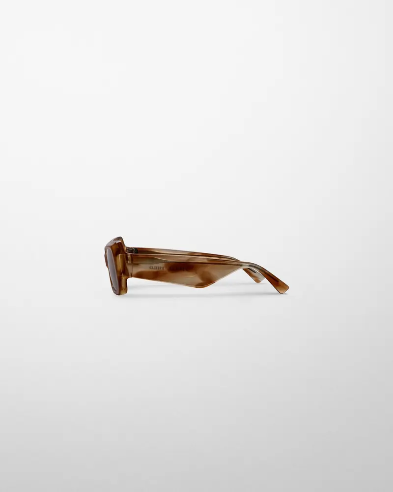 Tortoiseshell Acetate Score Sunglasses With Angular Frame 2