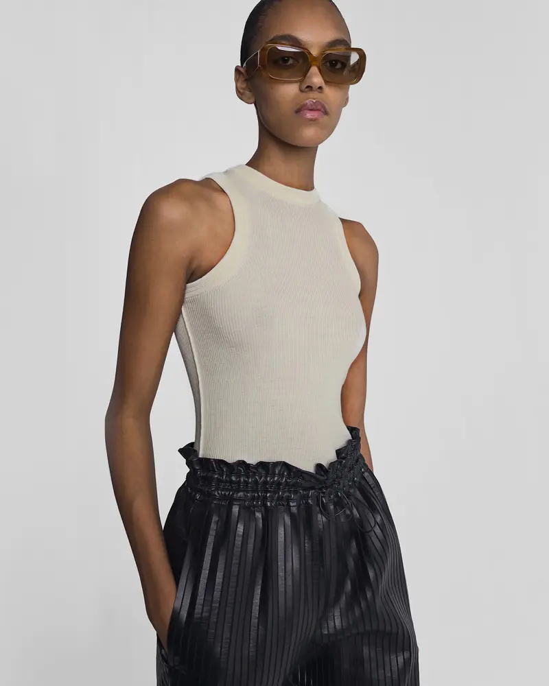 Tortoiseshell Acetate Score Sunglasses With Angular Frame