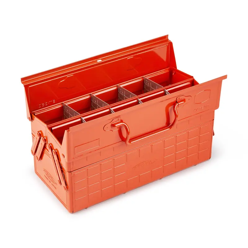 Toyo ST-350 Compact Portable Tool Box – Burnt Orange Finish