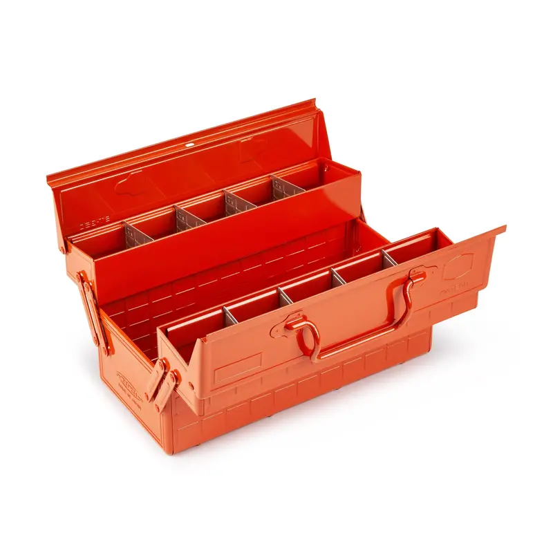 Toyo ST-350 Compact Portable Tool Box – Burnt Orange Finish