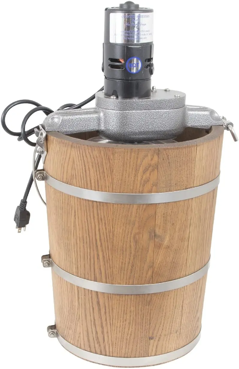 Traditional 6-Quart Electric Ice Cream Maker – Wooden-Tub Style