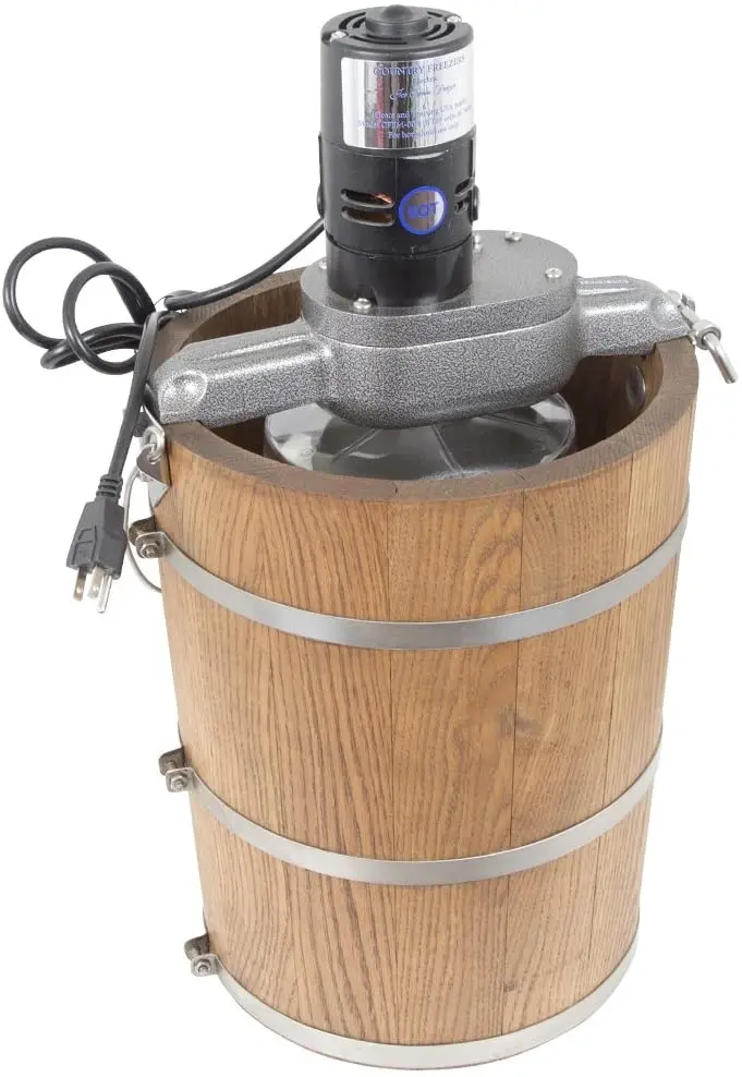 Traditional 6-Quart Electric Ice Cream Maker – Wooden-Tub Style