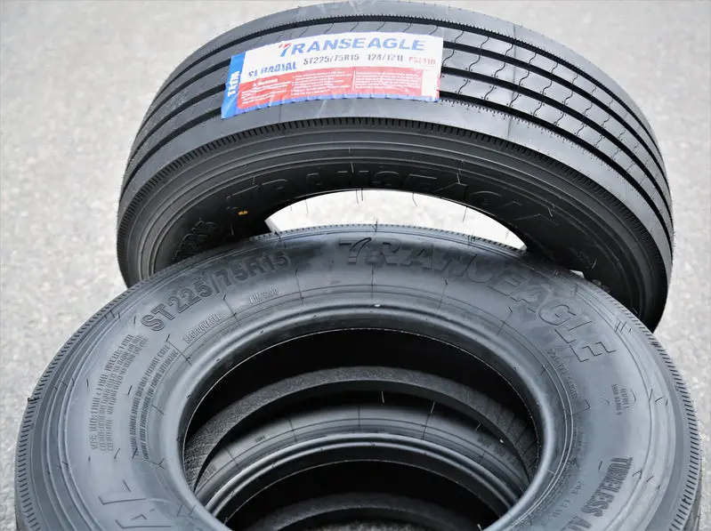 Transeagle ST225/75R15 Load Range G Trailer Tires (Set of 4) – Steel-Belted, 14-Ply Rated
