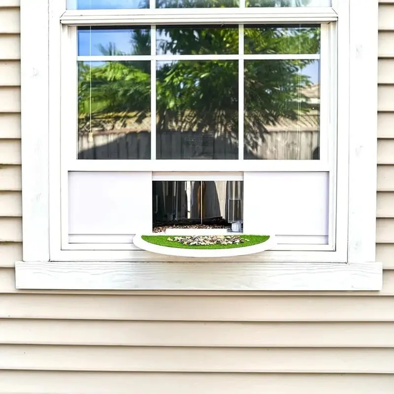 Transparent Acrylic Window-Mounted Bird Feeder: Suction-Cup Attached Indoor Viewing Feeder 2