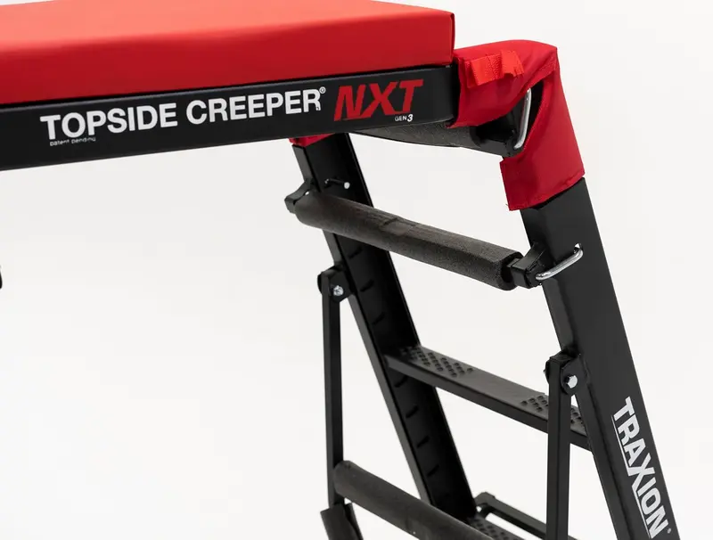 Traxion 3-200 NXT Folding Engine Creeper – Heavy-Duty Topside Service Mat with Reinforced Black Steel Frame