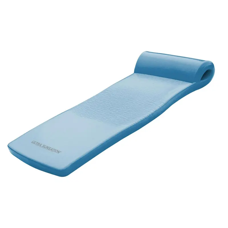 TRC Recreation Super Soft Sunsation Pool Float – Metallic Blue Design, 2.5-Inch High-Density Foam Core, and UV-Fade Resistant Vinyl