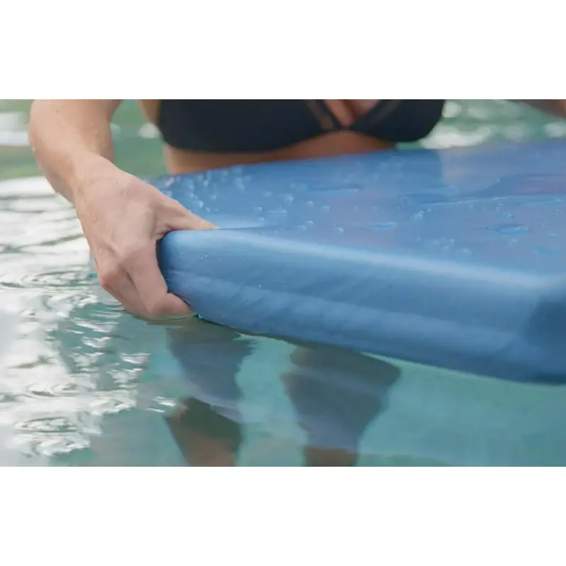 TRC Recreation Super Soft Sunsation Pool Float – Metallic Blue Design, 2.5-Inch High-Density Foam Core, and UV-Fade Resistant Vinyl