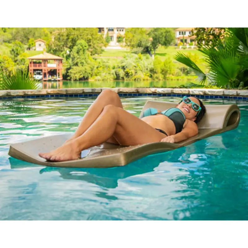 TRC Recreation Super Soft Sunsation Pool Float – Metallic Blue Design, 2.5-Inch High-Density Foam Core, and UV-Fade Resistant Vinyl