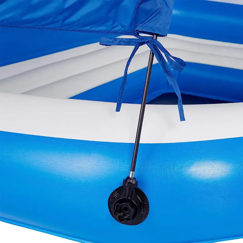 Tropical Breeze 6-Person Inflatable Floating Island Raft for Pools & Lakes