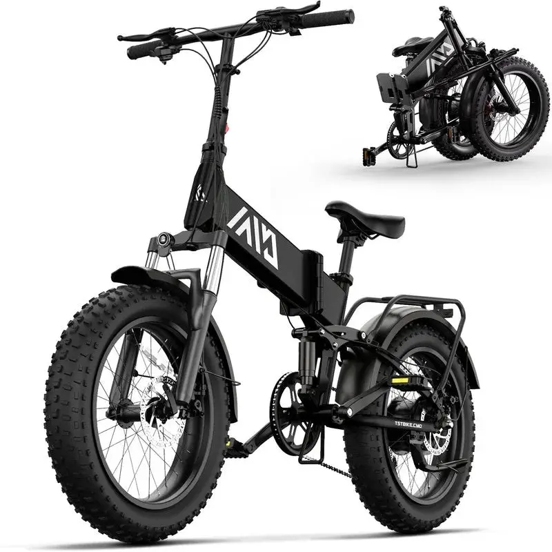 TST 4.0 Fat-Tire Foldable E-Bike – 750W Motor, 48V 13Ah Battery & LCD Display