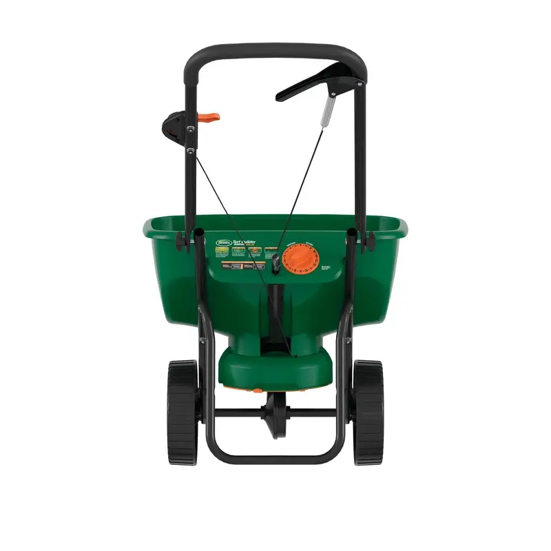 Turf Builder EdgeGuard DLX Broadcast Spreader – Precision-Calibrated, Ergonomic Design for Up to 15,000 Sq. Ft. Coverage