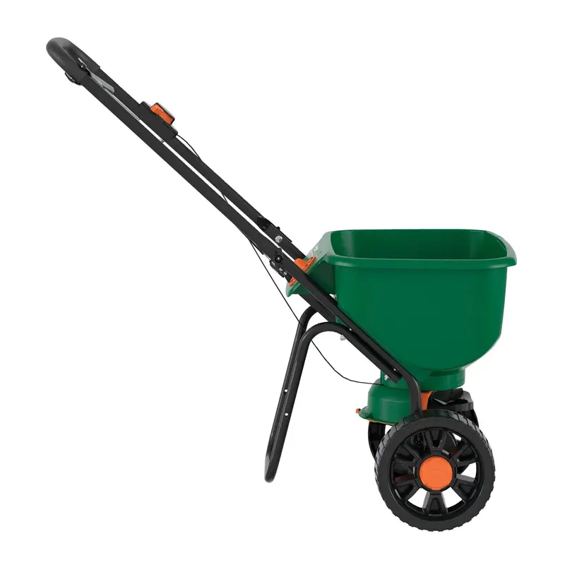 Turf Builder EdgeGuard DLX Broadcast Spreader – Precision-Calibrated, Ergonomic Design for Up to 15,000 Sq. Ft. Coverage