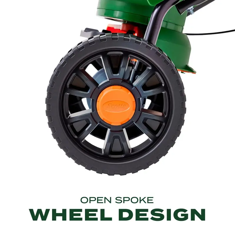 Turf Builder EdgeGuard DLX Broadcast Spreader – Precision-Calibrated, Ergonomic Design for Up to 15,000 Sq. Ft. Coverage