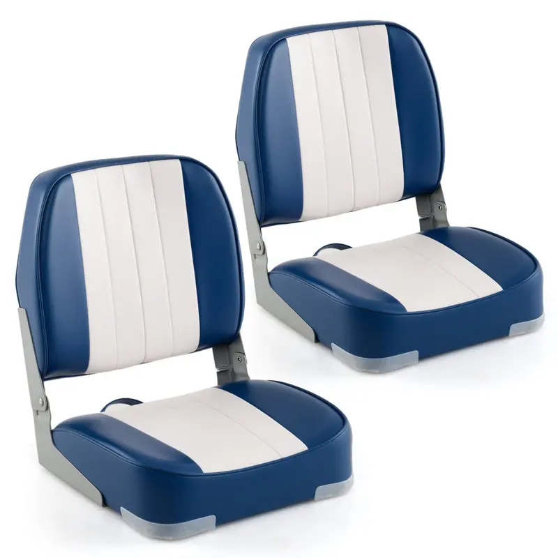 Twin Folding Marine Boat Seats – Corrosion-Resistant Aluminum Hinges & Stainless Steel Hardware
