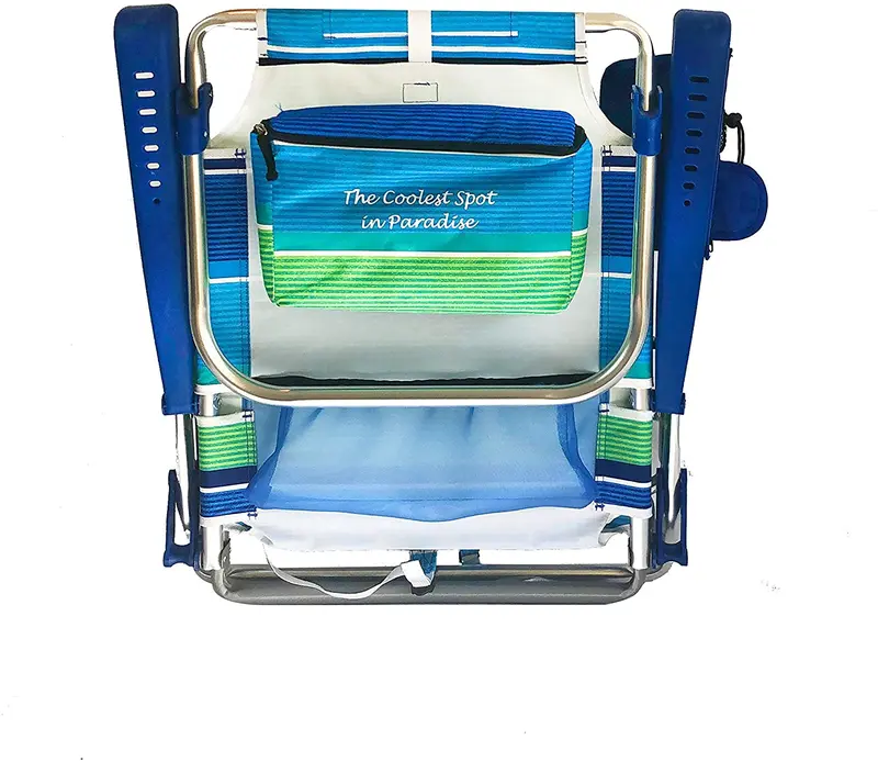Two-Piece Beach Chair Set – Includes Integrated Storage Pouches and Towel Bars for Convenient Outdoor Use